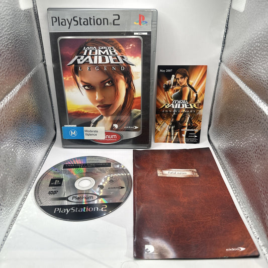 Lara Croft Tomb Raider Legend • PlayStation 2 PS2 Game + Manual (2006) Complete