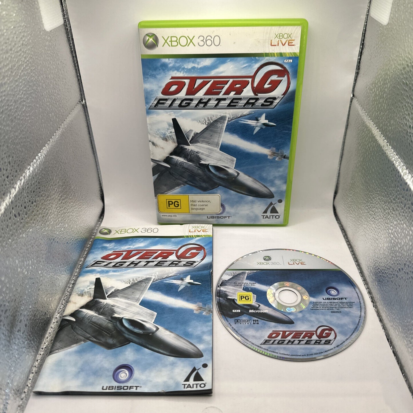 Over G Fighters • Xbox 360 Game + Manual PAL (2006) TAITO • Combat Flying Sim