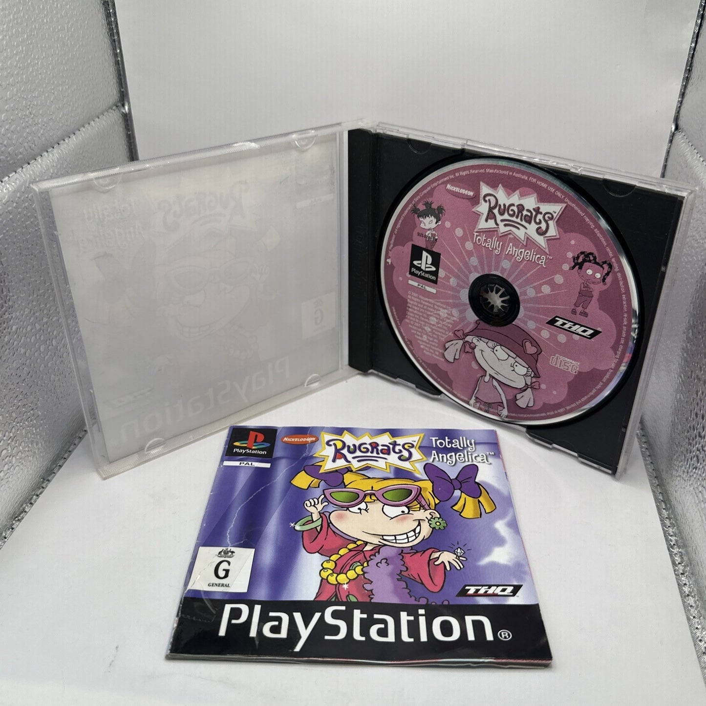 Rugrats: Totally Angelica • Playstation 1 PS1 + Manual (2001) PAL Complete • THQ