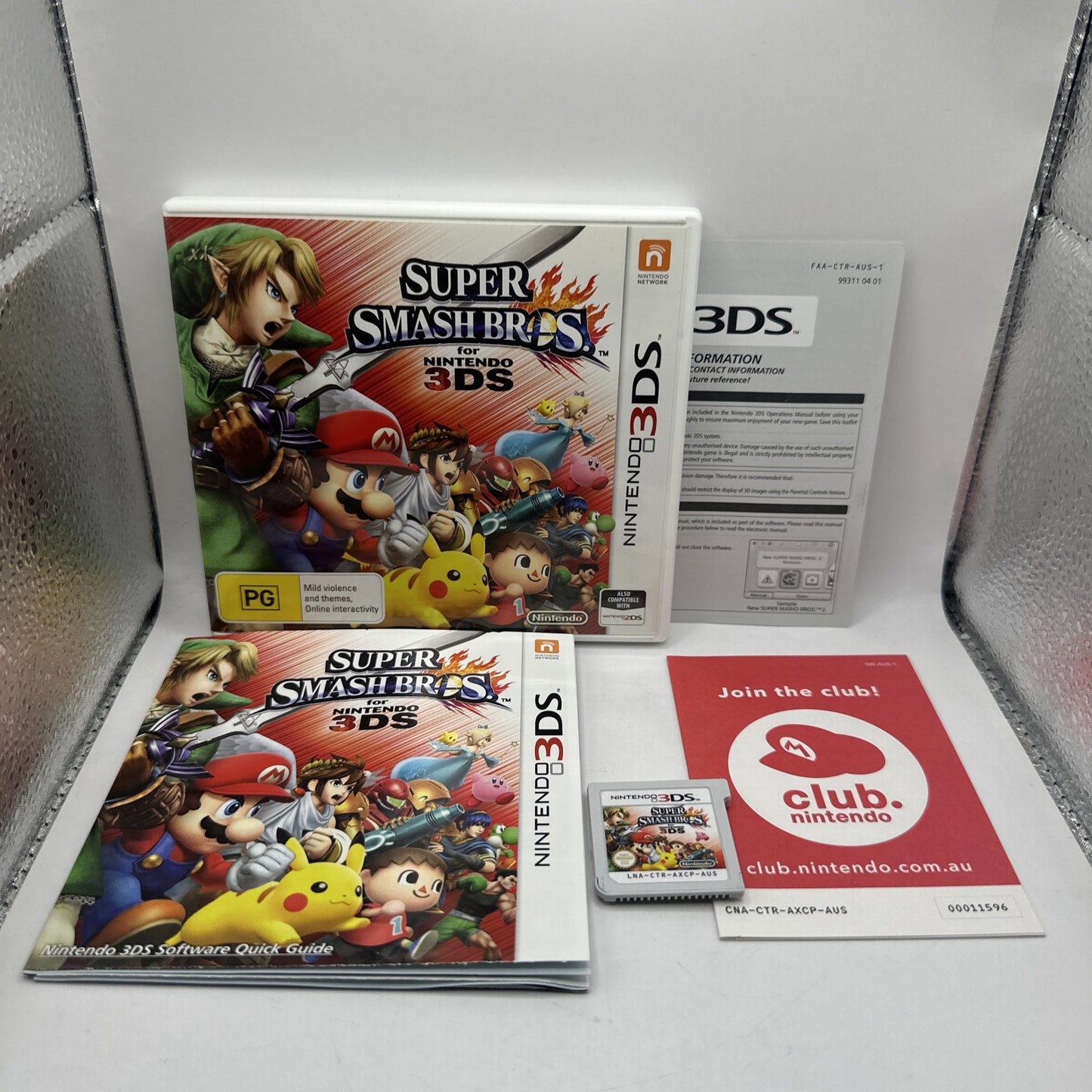 Super Smash Bros for Nintendo 3DS • Nintendo 3DS Game + Manual (2014) PAL • CIB