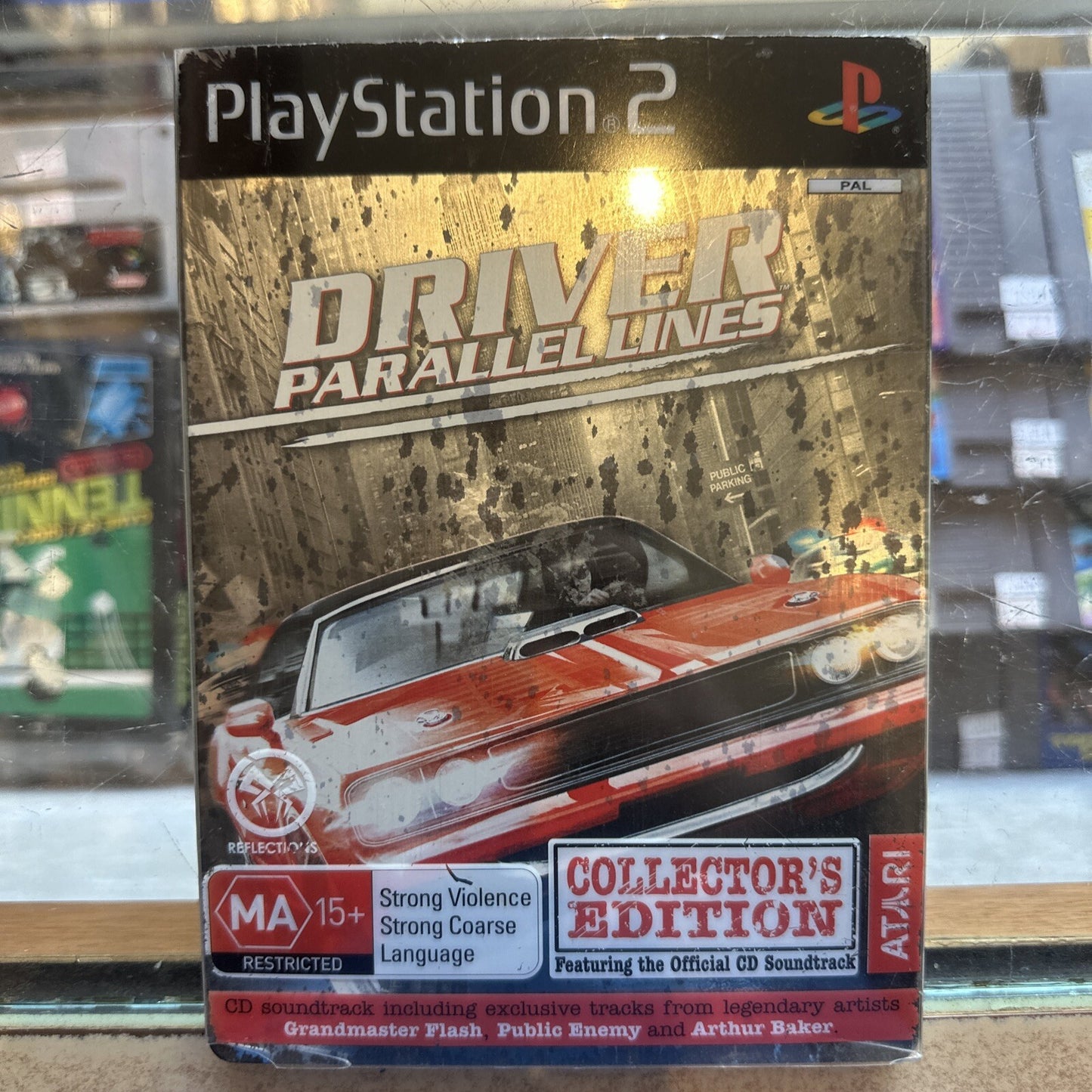 Driver Parallel Lines Collectors Edition Steelbook PlayStation 2 PS2 PAL Ex-Rent