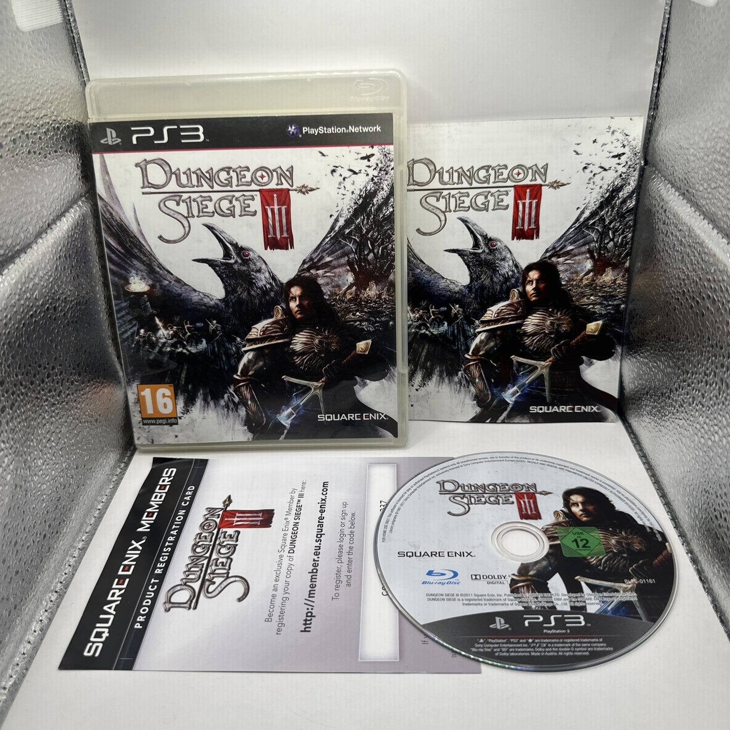 Dungeon Siege III • PlayStation 3 PS3 Game + Manual (2011) Complete Square Enix
