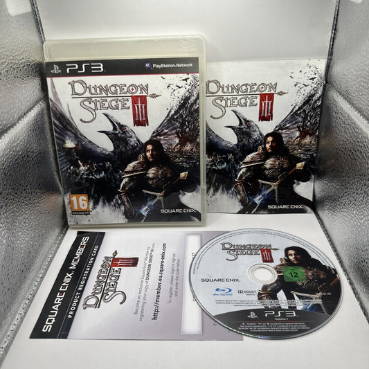 Dungeon Siege III • PlayStation 3 PS3 Game + Manual (2011) Complete Square Enix