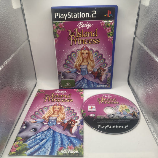 Barbie As The Island Princess • PlayStaion 2 PS2 Game + Manual (2007) PAL AUS