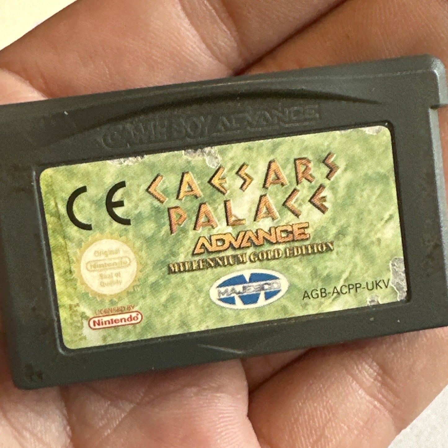 Caersars Palace: Millennium Gold Edition • Game Boy Advance (2001) GBA Cart Only