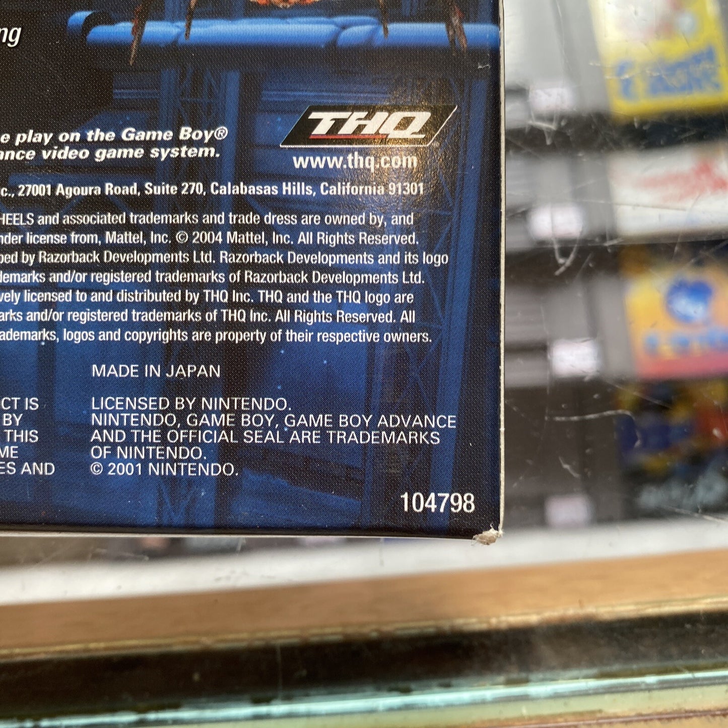 Hot Wheels Stunt Track Challenge Gameboy Advance (2004) Car Racing Game Boy GBA