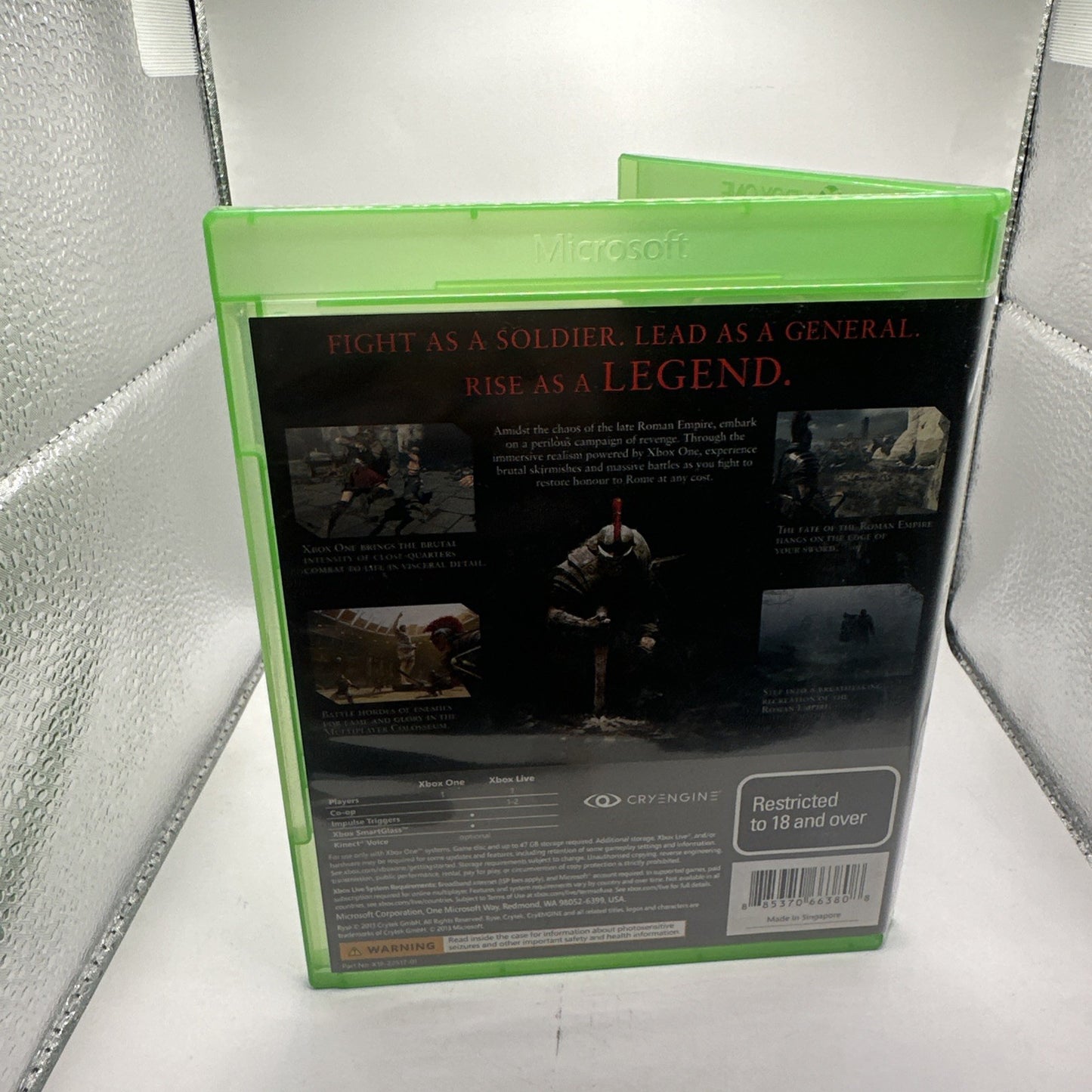 Ryse: Son of Rome • Xbox One Game (2013) PAL AUS • Complete