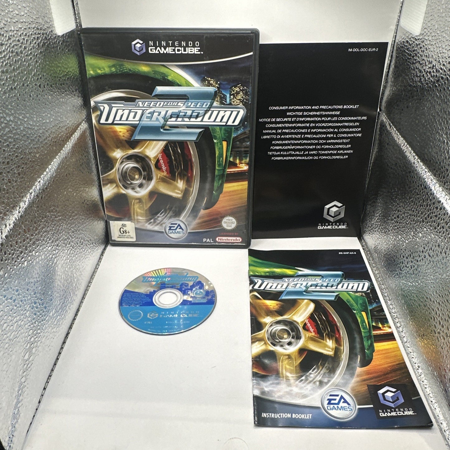 Need For Speed: Underground 2 • Nintendo GameCube + Manual (2004) PAL Car Racing