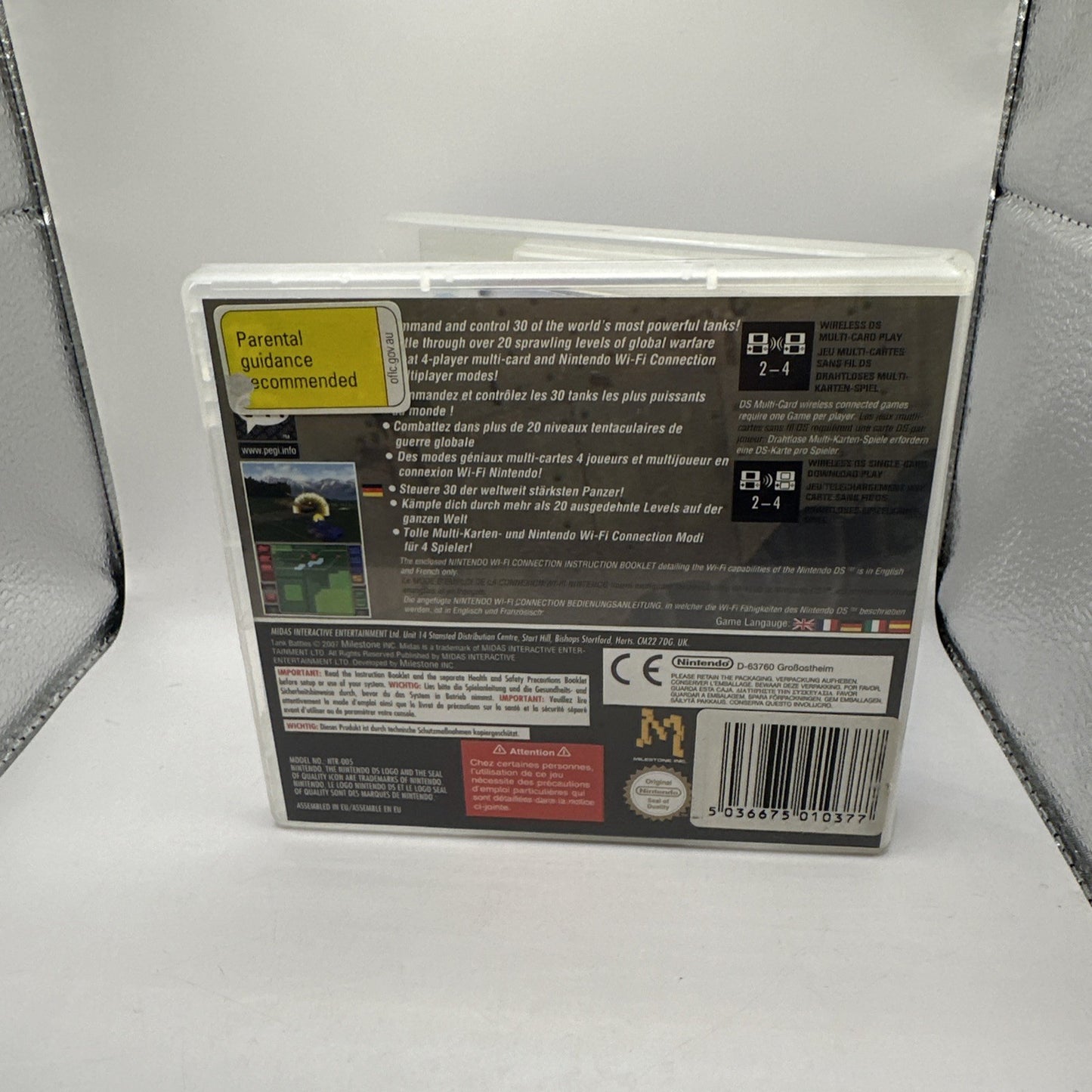 Tank Battles • Nintendo DS Game + Manual (2007) Complete CIB • Midas