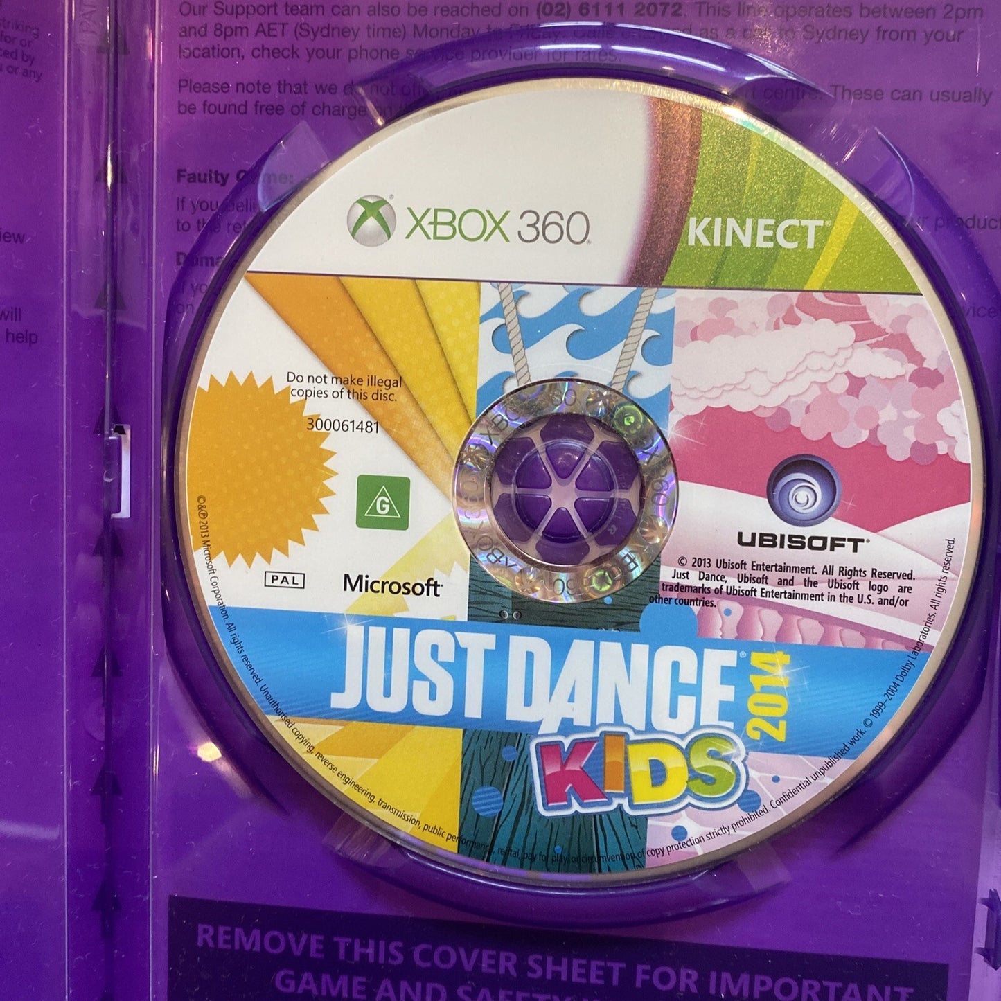 Just Dance Kids 2014 Xbox 360 Game • Kinect Dancing Games • PAL AUS • RARE!!