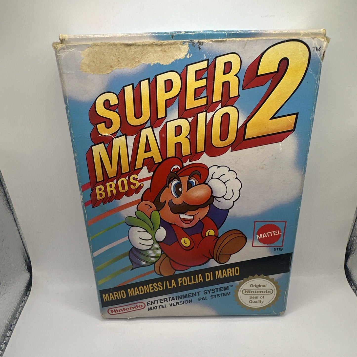 Super Mario Bros 2 • Nintendo NES Game + Box (1989) PAL • Boxed