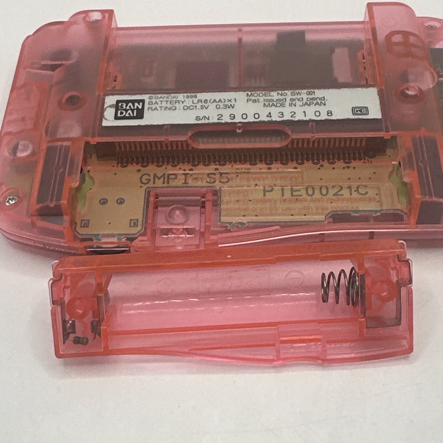 Bandai WonderSwan Console ‘Clear Skeleton Pink’ • Aussie Seller Japanese Import