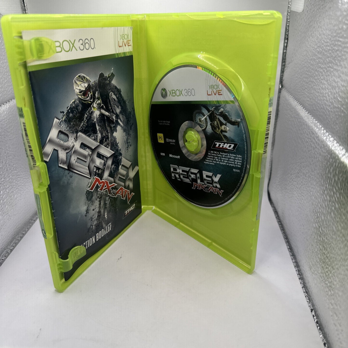 MX Vs ATV Reflex • Xbox 360 Game + Manual (2009) PAL AUS Complete THQ Motocross