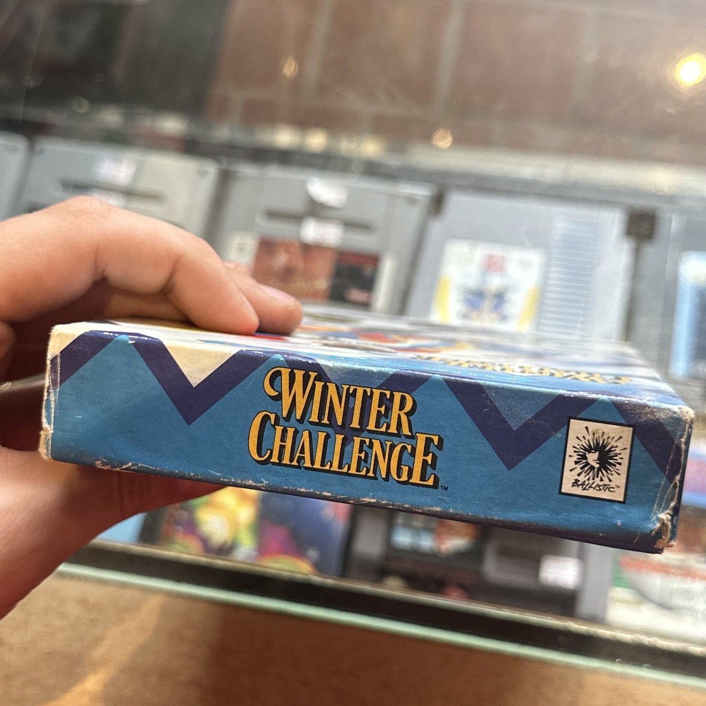 Winter Challenge • SEGA Genesis Game (1992) W/ Cardboard Box • Ballistic