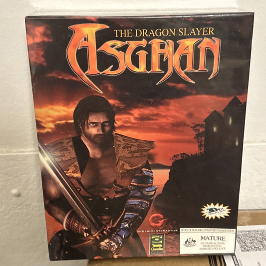 The Dragon Slayer Asghan • Big Box PC Game BRAND NEW/SEALED Boxed Windows 98/95