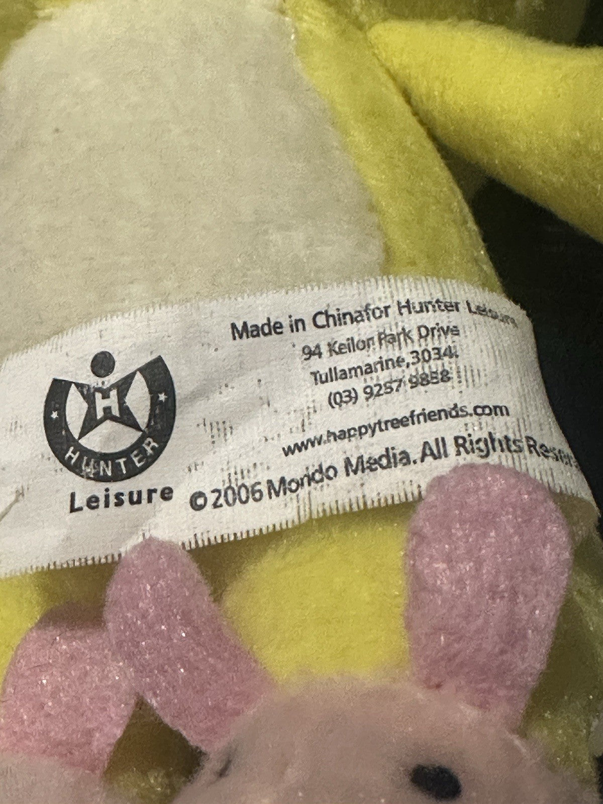 Happy Tree Friends Cuddles Plush (2006) HTF Stuffed Toy Plushie • Mondo Media