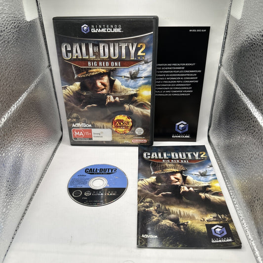 Call of Duty 2: Big Red One • Nintendo GameCube Game (2005) PAL AUS • Complete