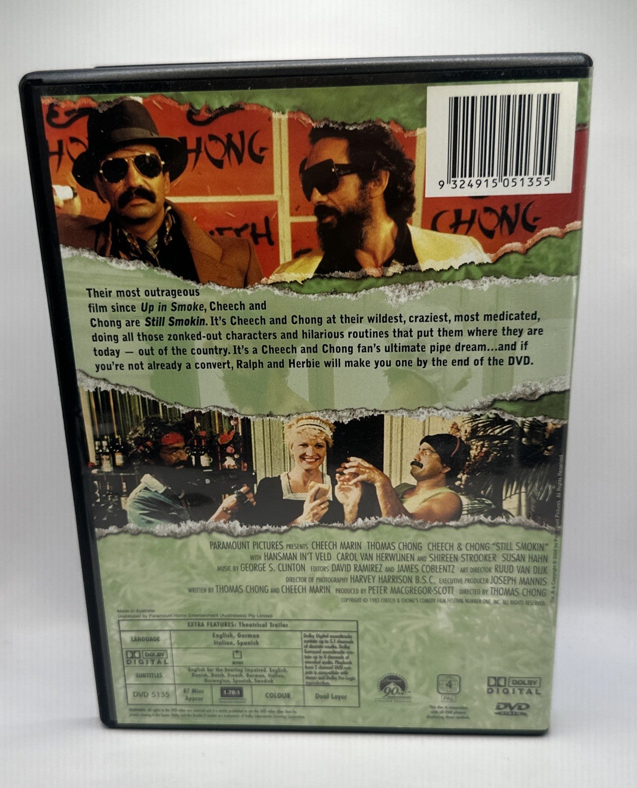 Cheech & Chong Still Smokin' DVD (1983) Stoner Comedy Music Movie *FREE POSTAGE*