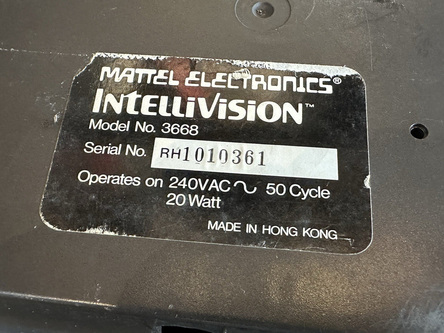 Mattel Intellivision Console + 2 Games + Cords • 100% Tested & Working (1979)