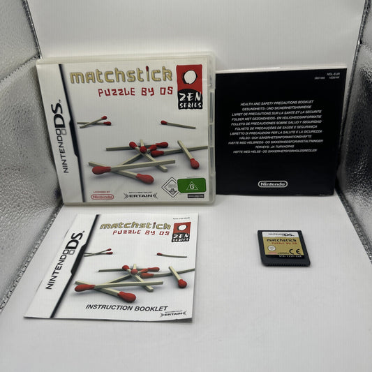 Matchstick Puzzle by DS • Nintendo DS Game + Manual (2008) Complete CIB