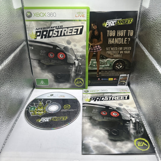 Need For Speed: ProStreet • Xbox 360 Game + Manual (2007) NFS Pro Street PAL AUS