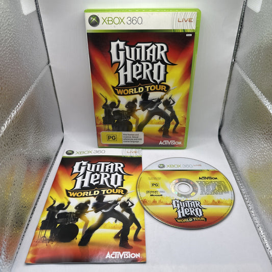 Guitar Hero: World Tour • Xbox 360 Game + Manual (2008) PAL AUS • Complete CIB