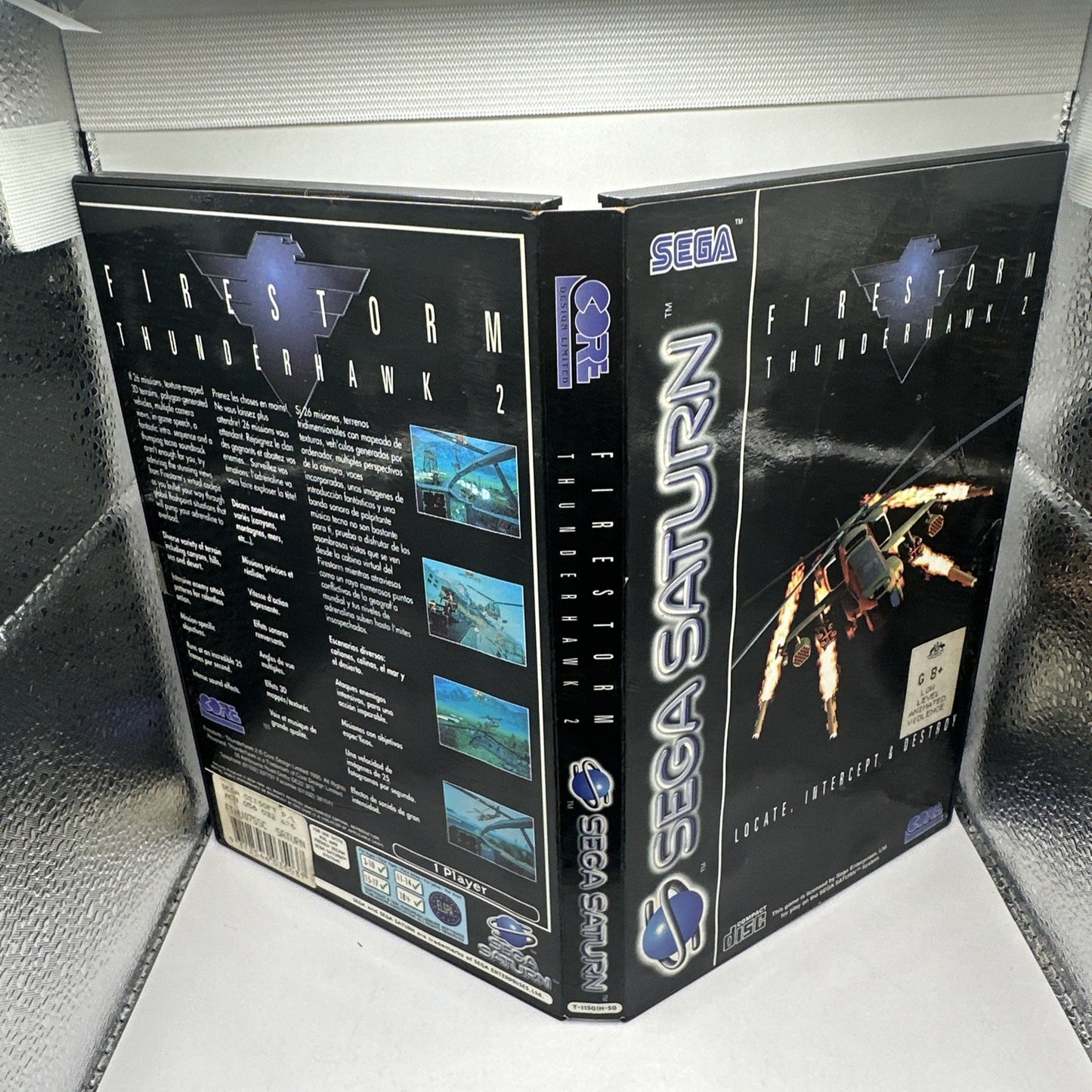 Firestorm Thunderhawk 2 • Sega Saturn Game + Manual (1995) PAL • Complete CIB