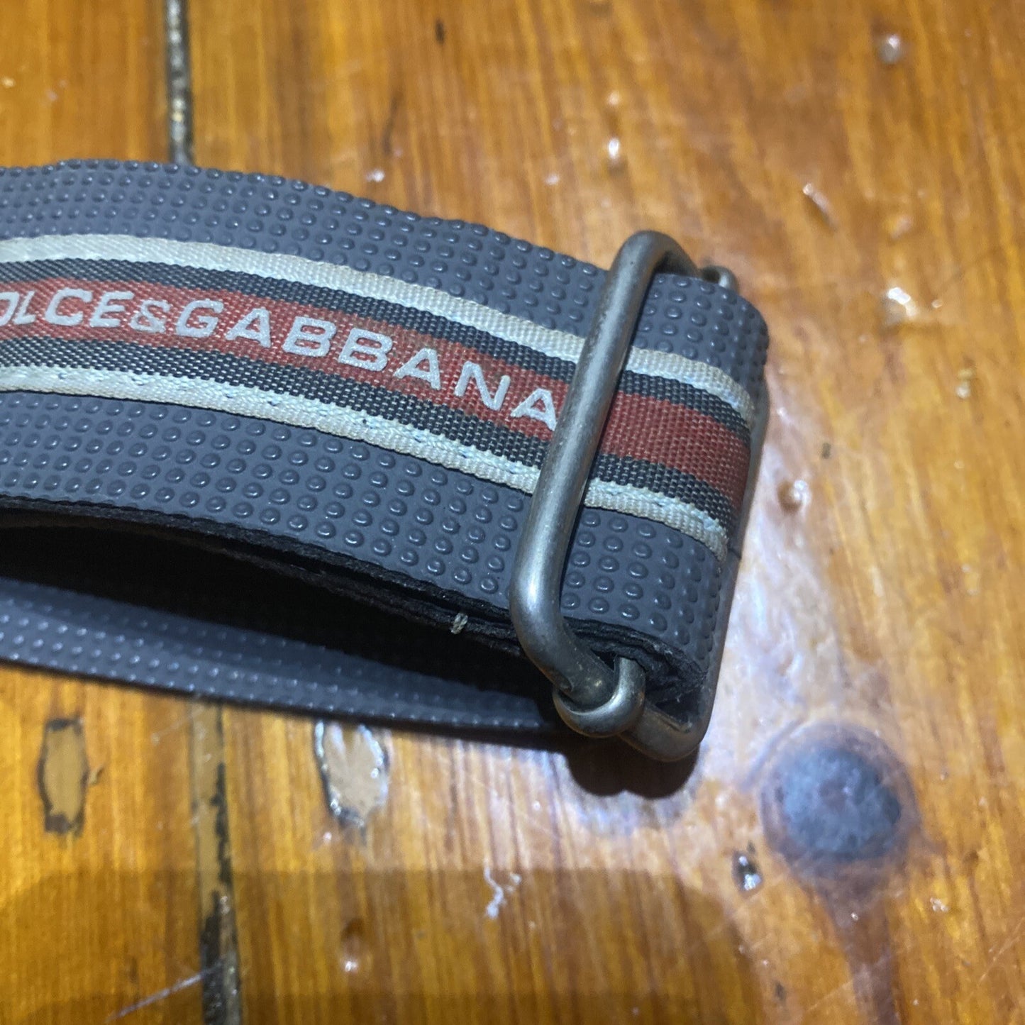 DOLCE & GABBANA Vintage Y2K Style Unisex Belt • D&G Outdoor Gear • Metal Buckle