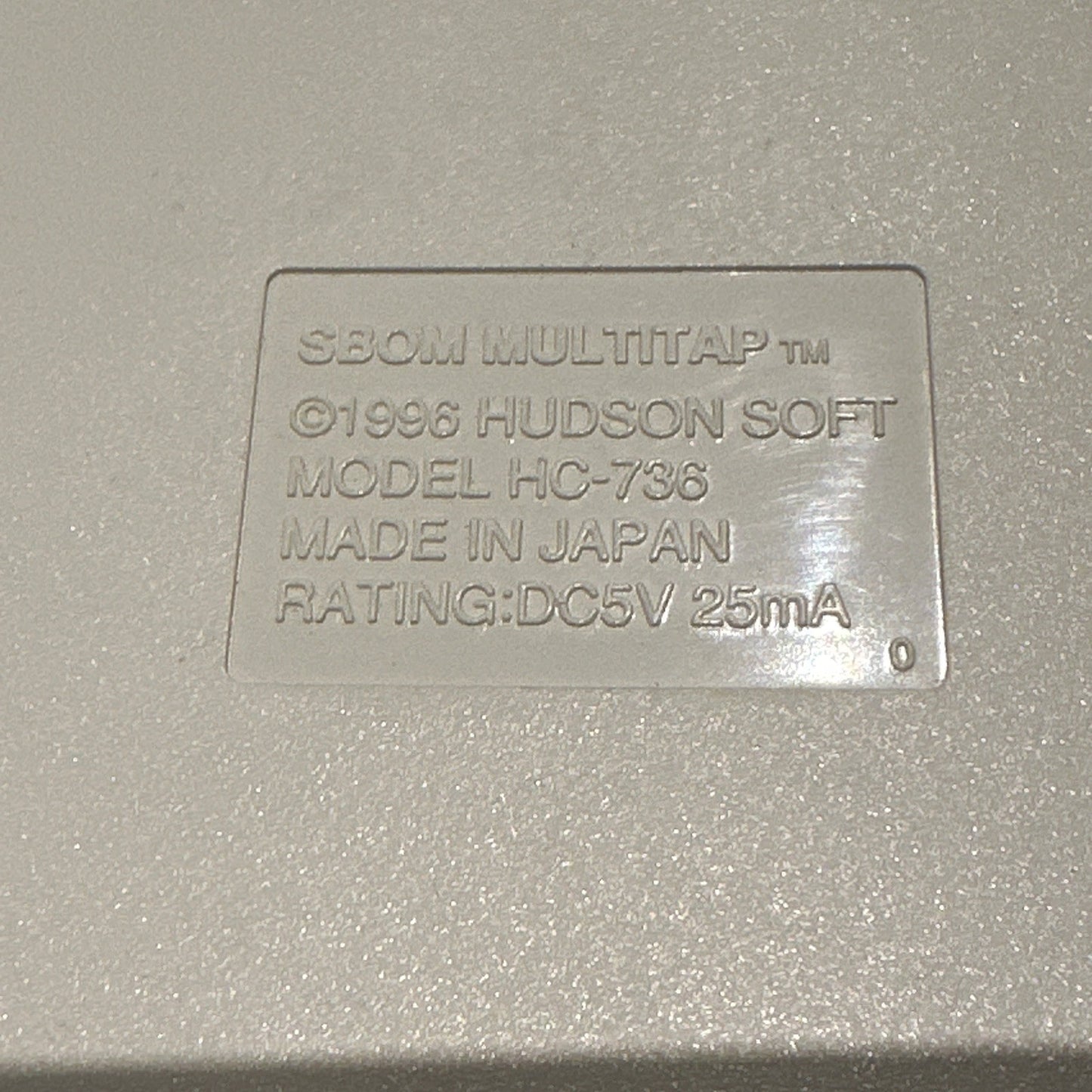 Sega Saturn Sbom Multi Tap For 6 Players HC-736 Hudson Bomberman Boxed Multitap