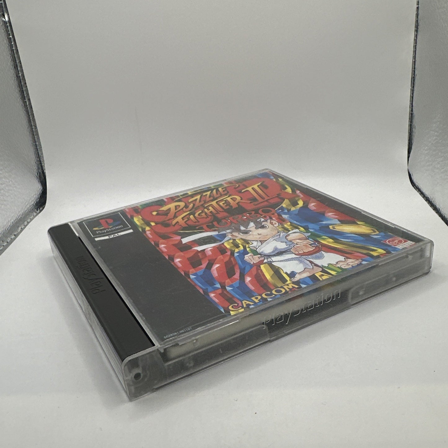 Super Puzzle Fighter II Turbo • PlayStation 1 PS1 + Manual (1996) PAL • Complete
