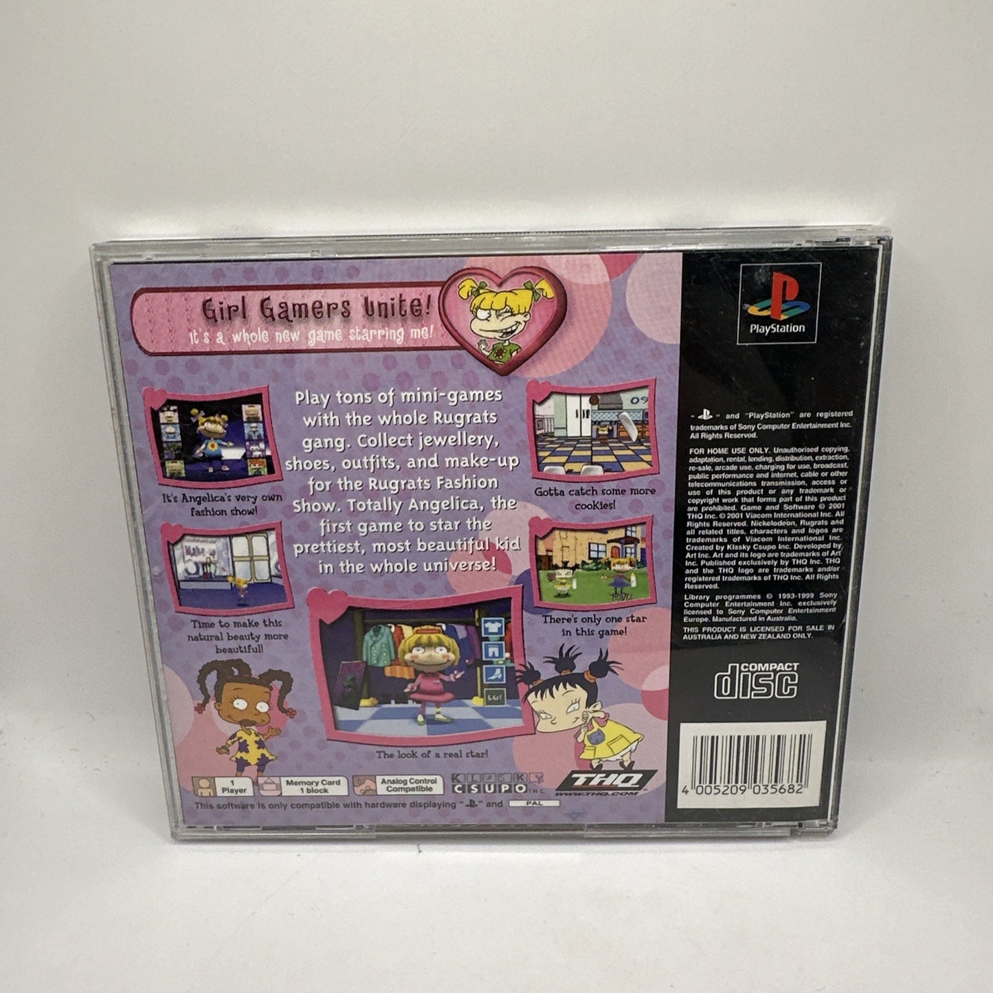 Rugrats: Totally Angelica • Playstation 1 PS1 + Manual (2001) PAL Complete • THQ