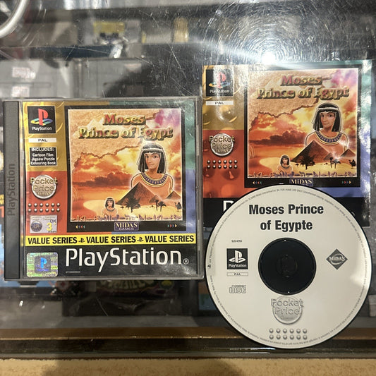 Moses Prince Of Egypt • Sony PlayStation 1 PS1 Game + Manual (2000) PAL • CIB