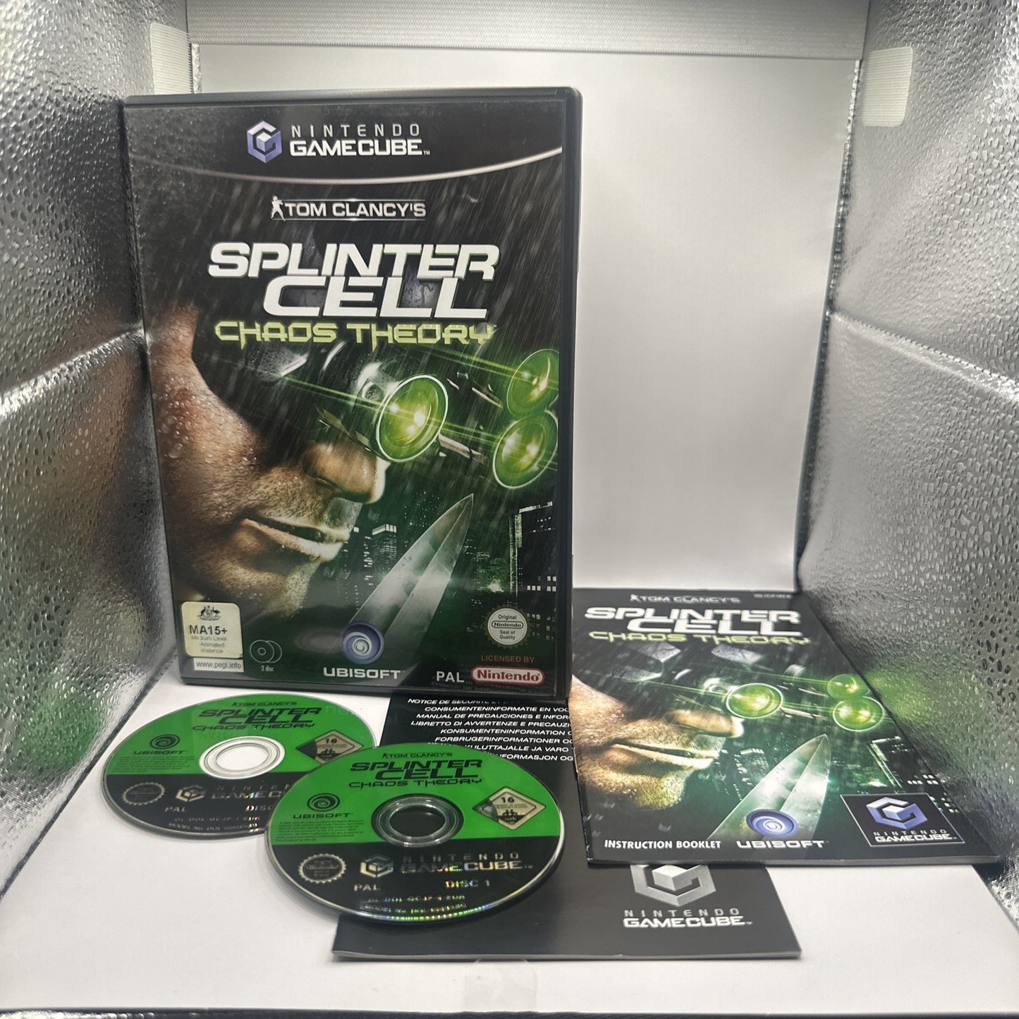 Tom Clancy's Splinter Cell: Chaos Theory • Nintendo Gamecube Game + Manual • PAL