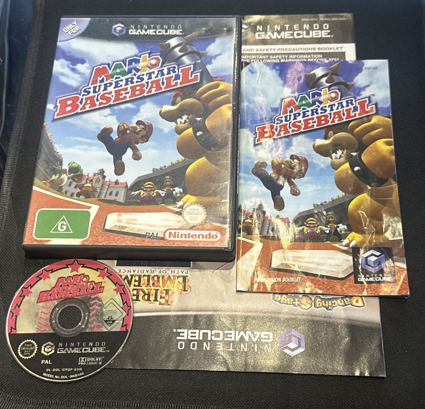 Mario Superstar Baseball • Nintendo GameCube Game + Manual 2005 PAL AUS Complete
