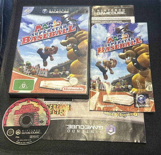 Mario Superstar Baseball • Nintendo GameCube Game + Manual 2005 PAL AUS Complete