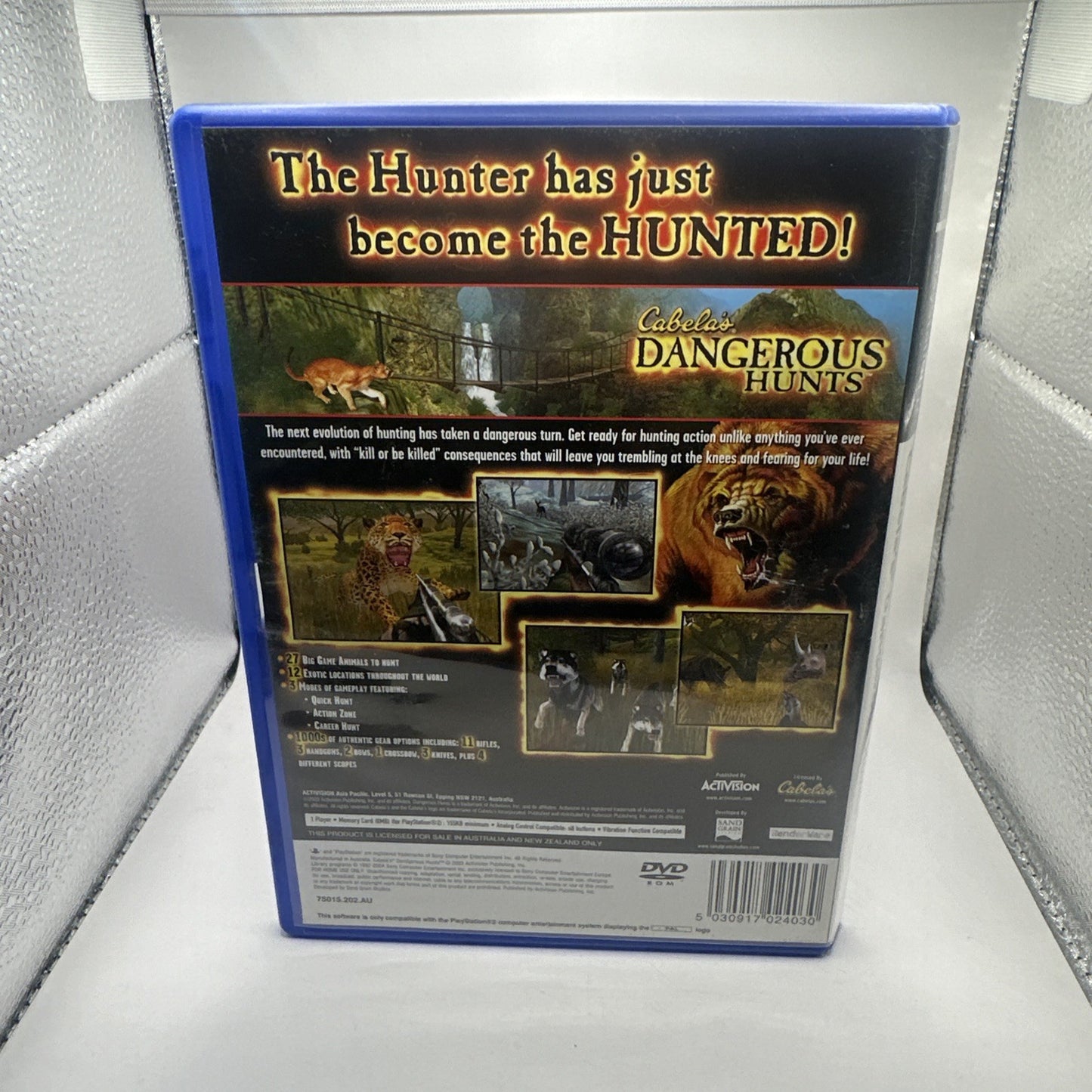 Cabela's Dangerous Hunts • PlayStation 2 PS2 Game + Manual (2004) PAL • Hunting