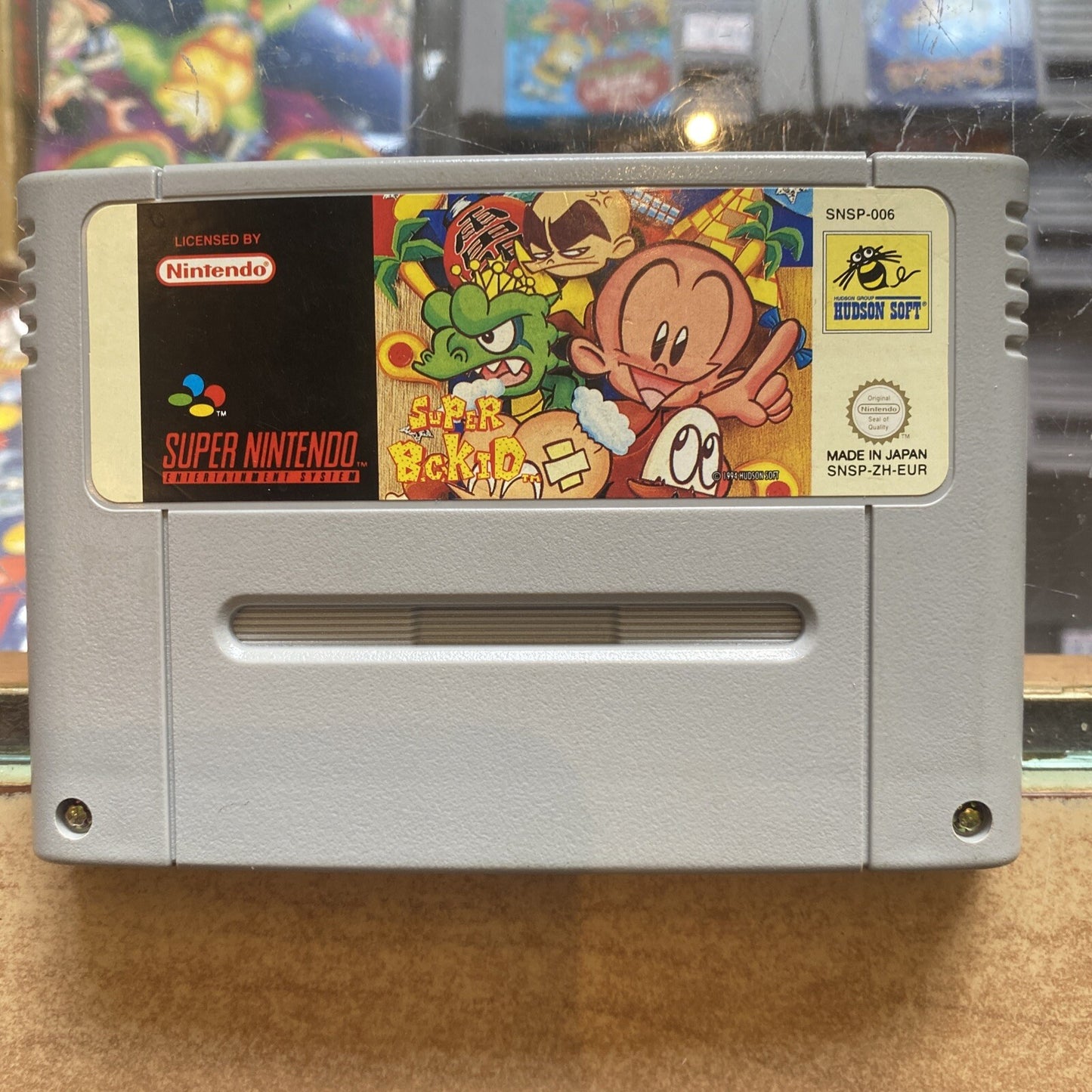 Super BC Kid Super Nintendo Game Boxed (1994) Cart + Box SNES B.C. Kid Bonk PAL