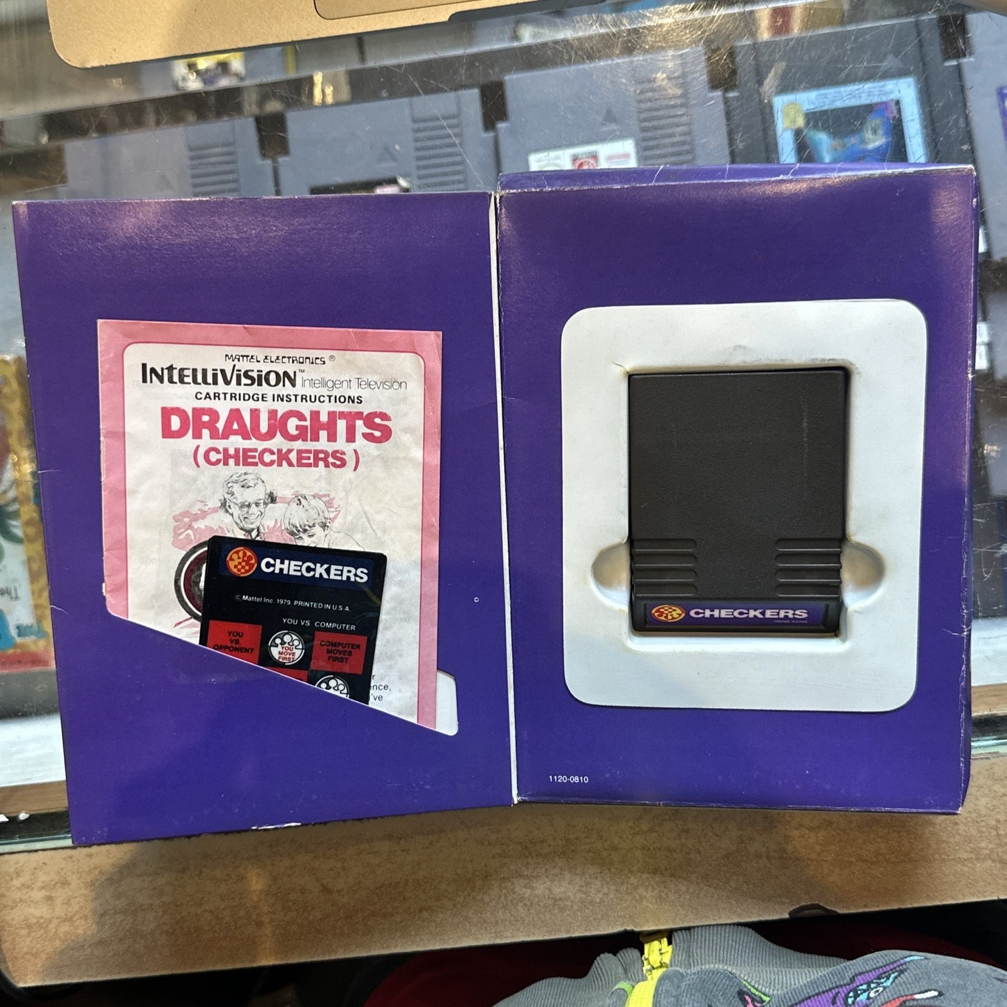 Draughts (Checkers) Intellivision Game + Manual & Overlays (1979) Boxed Complete