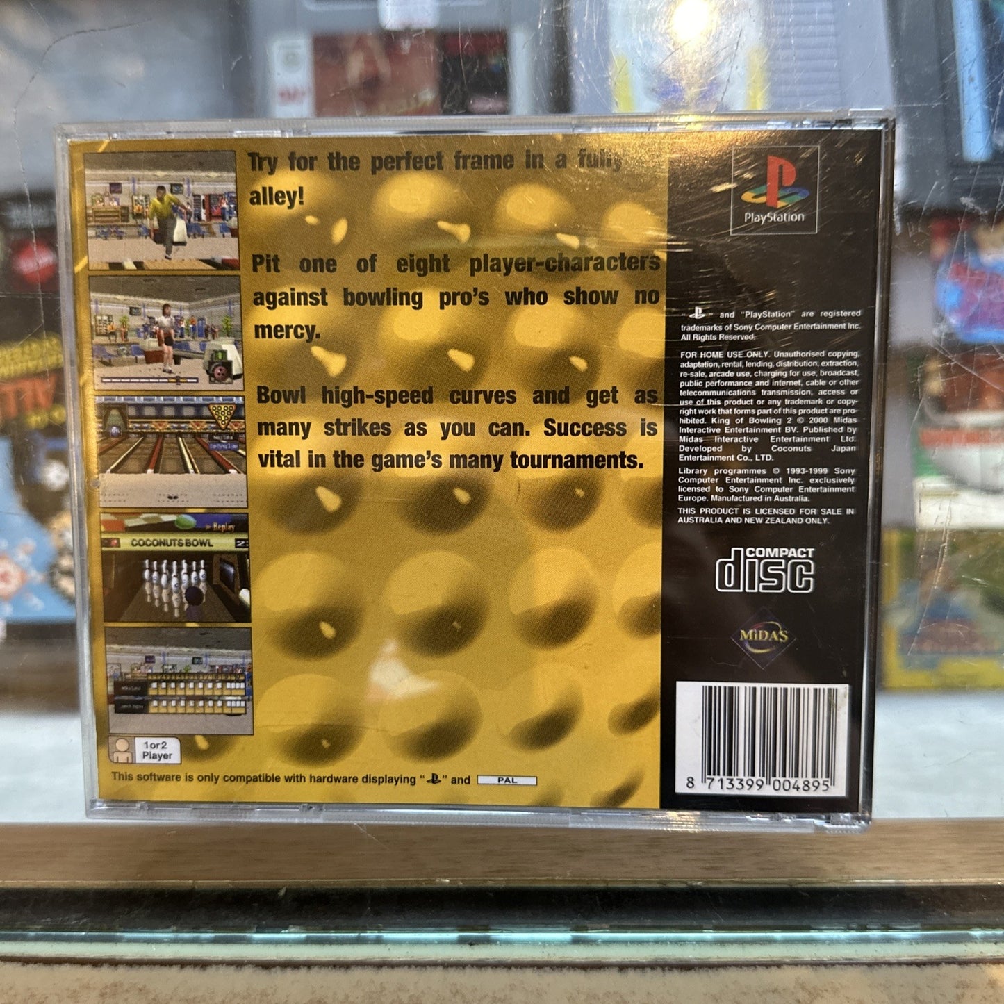 King Of Bowling 2 • Sony PS1 Playstation 1 Game + Manual (2000) PAL • Midas