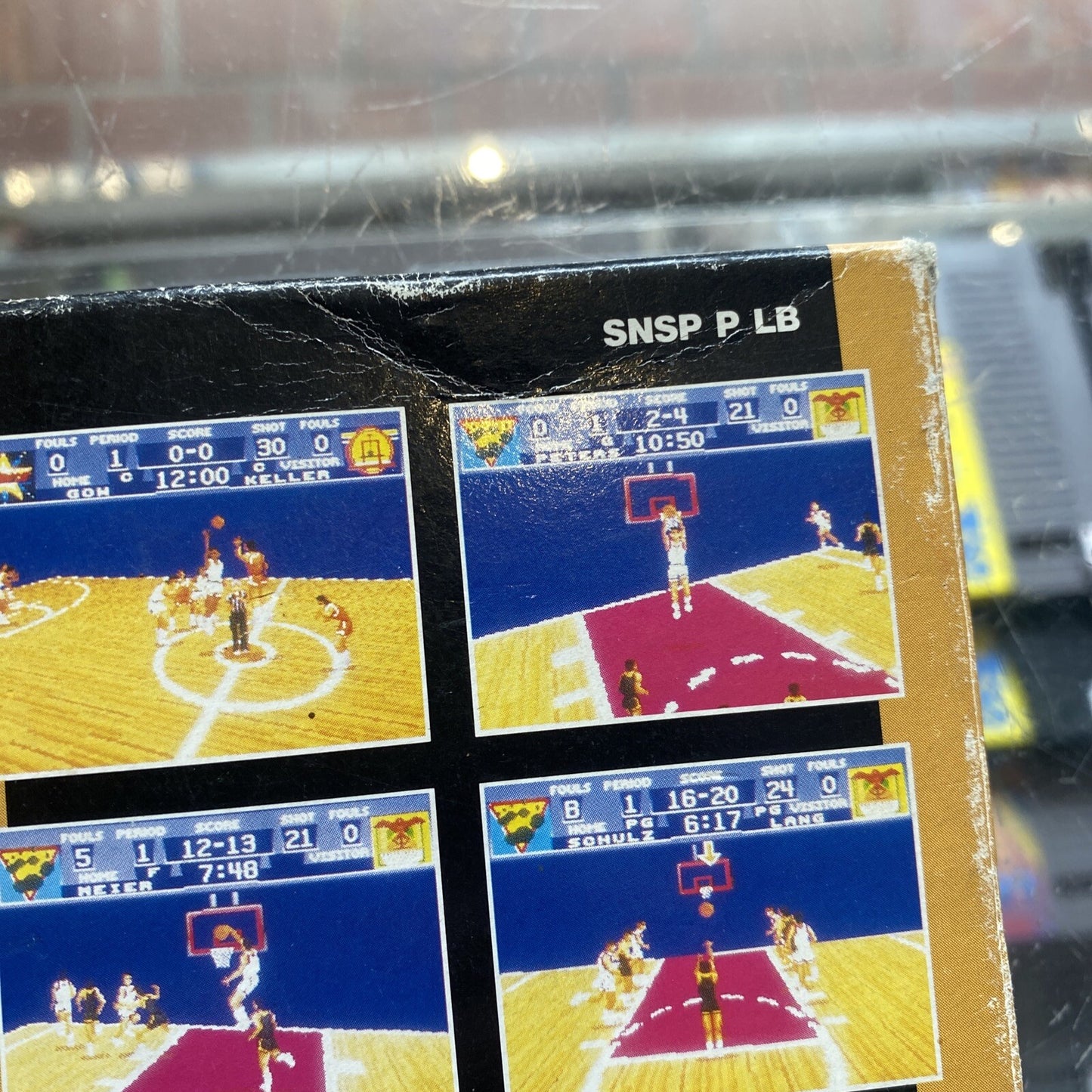 World League Basketball Super Nintendo Game In Box (1992) PAL Mattel SNES Boxed