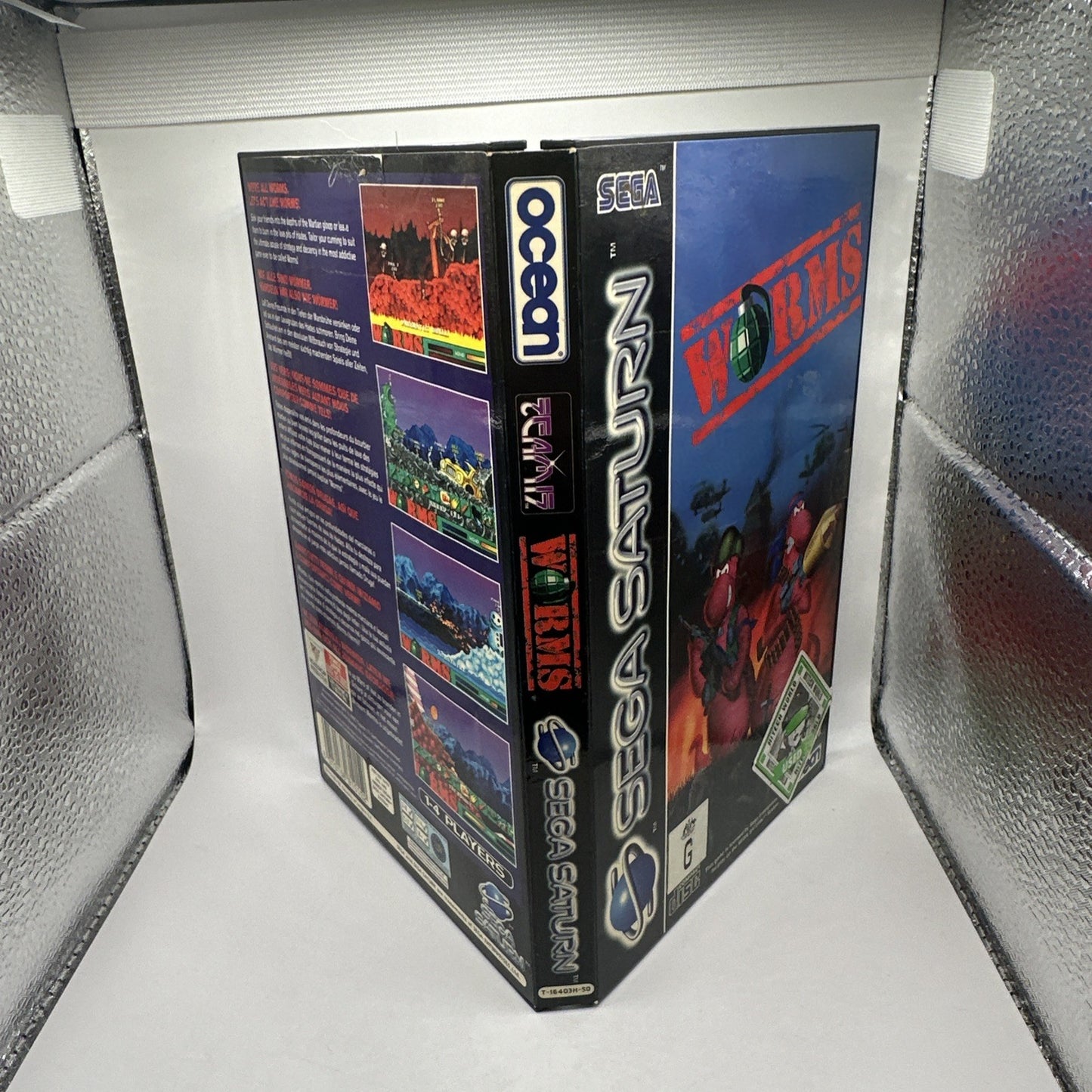 Worms • Sega Saturn Game (1996) PAL • Ocean • Tested/Working