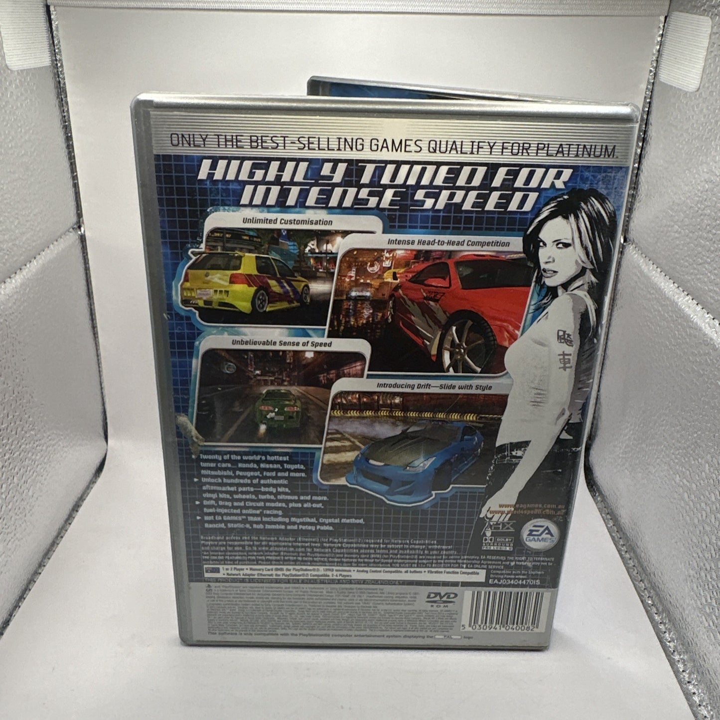 Need For Speed Underground • PlayStation 2 PS2 + Manual (2003) PAL • Car Racing