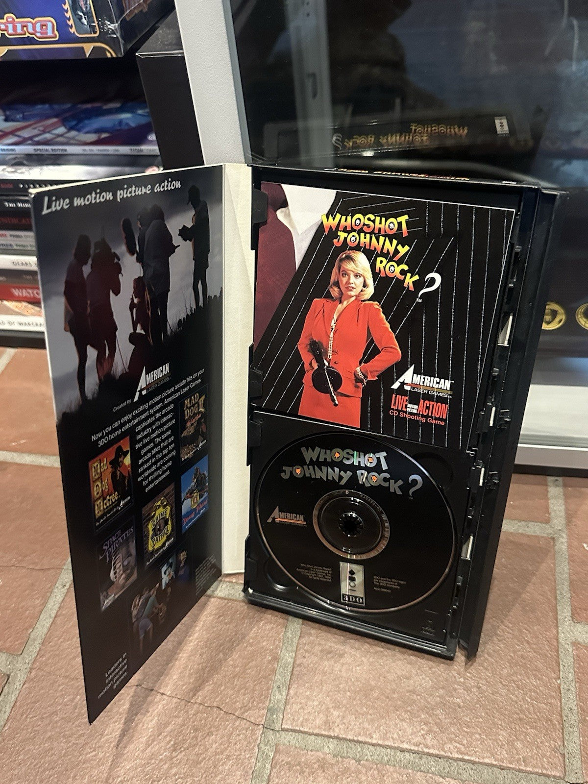 Who Shot Johnny Rock? • Panasonic 3DO Game + Manual CIB Long Box Complete Boxed