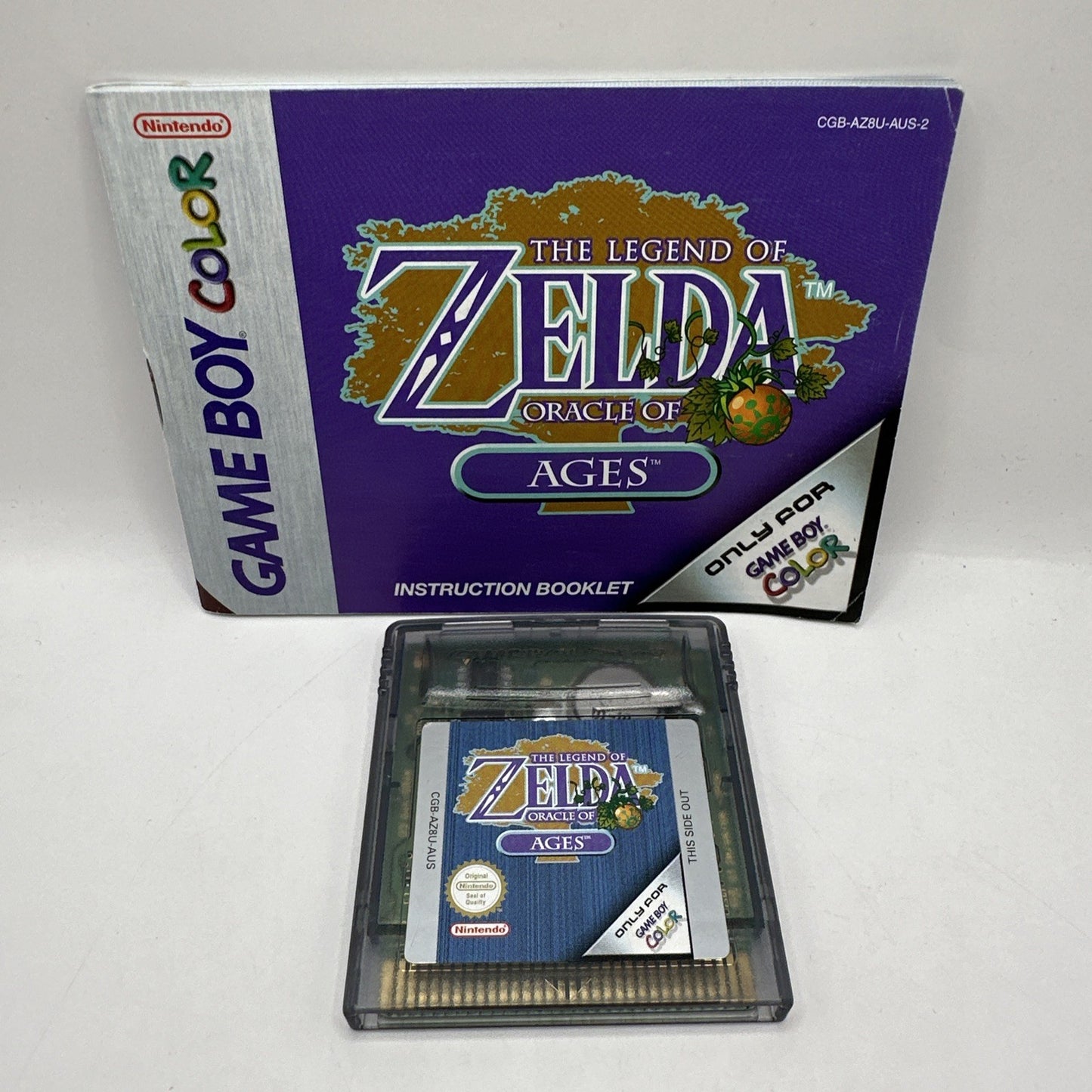 Legend of Zelda: Oracle of Ages • Nintendo GameBoy Color Game + Manual (2001)
