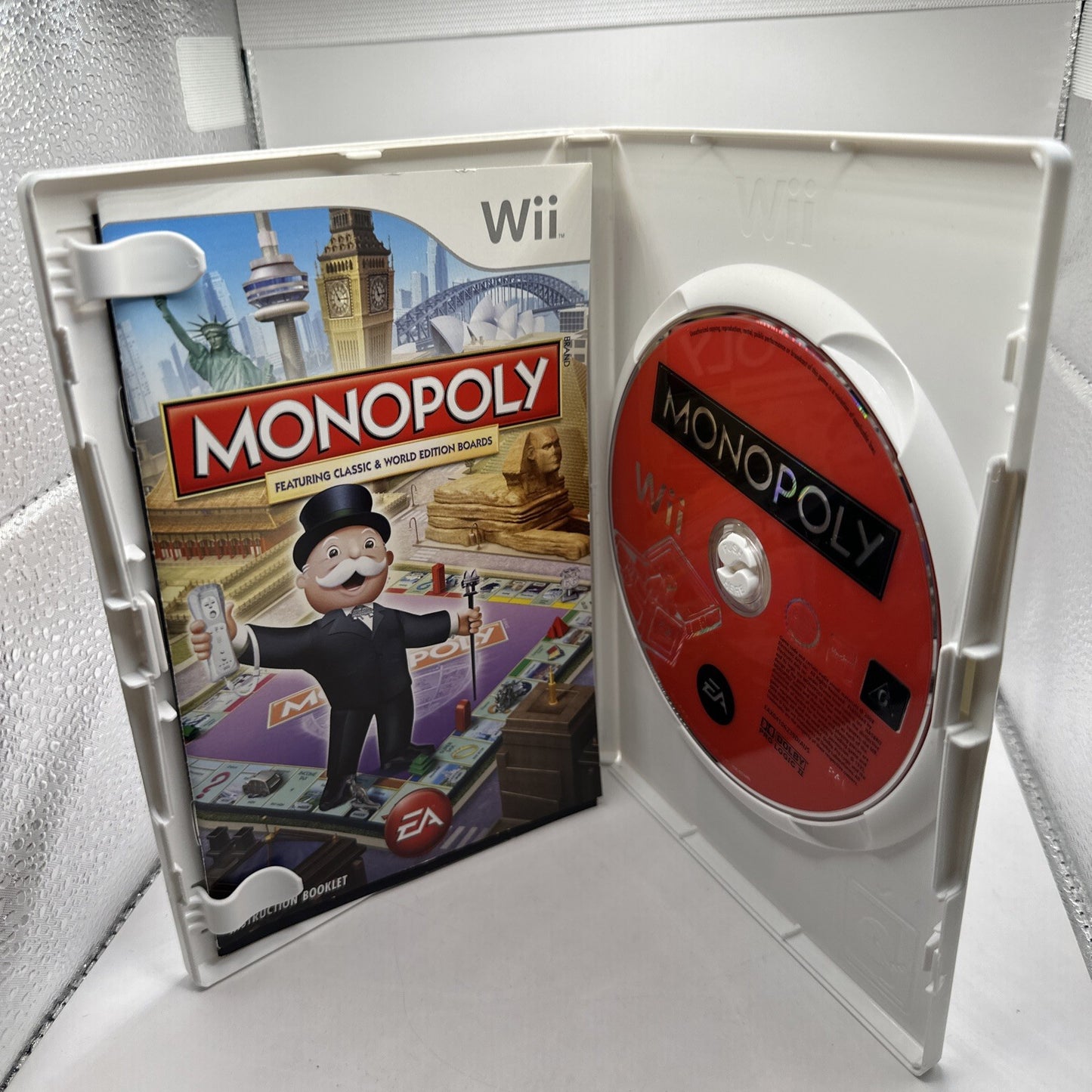 Monopoly • Nintendo Wii Game + Manual (2008) PAL AUS • Hasbro EA • Complete