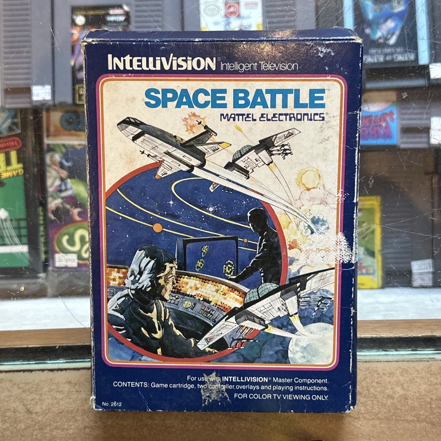 Space Battle • Intellivision Game + Manual & Overlays (1979) Boxed Complete CIB