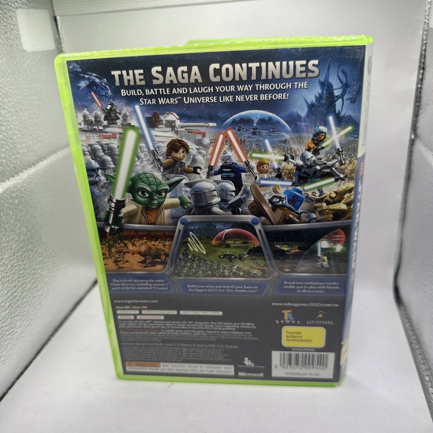 LEGO Star Wars III: The Clone Wars • Xbox 360 Game + Manual (2011) PAL AUS • CIB