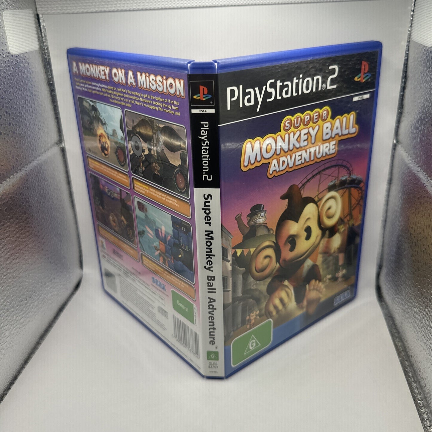 Super Monkey Ball Adventure • PlayStation 2 PS2 Game + Manual (2006) PAL • SEGA