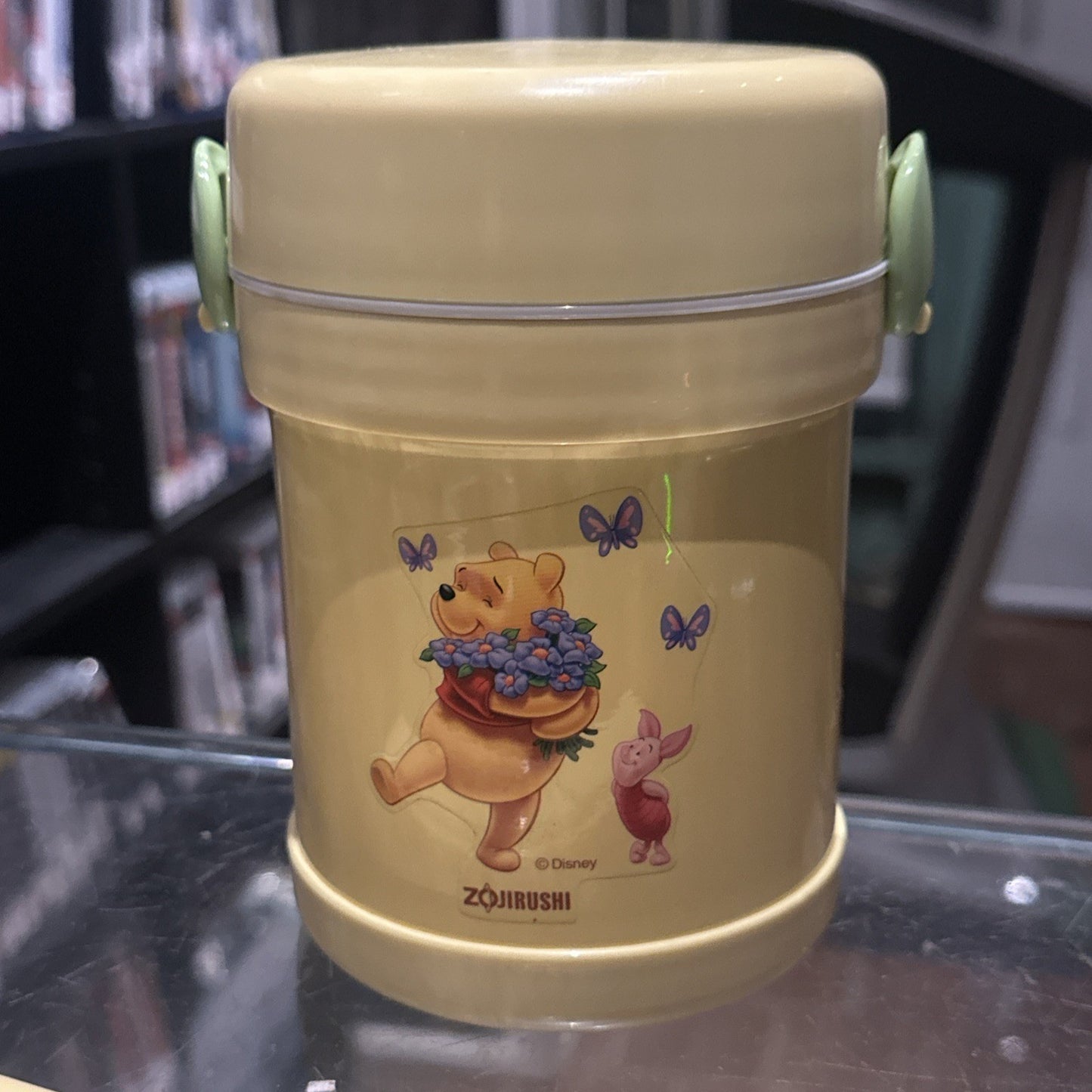 VTG Disney Winnie The Pooh Zojirushi Bento Lunch Box + Chopsticks Heat Insulated