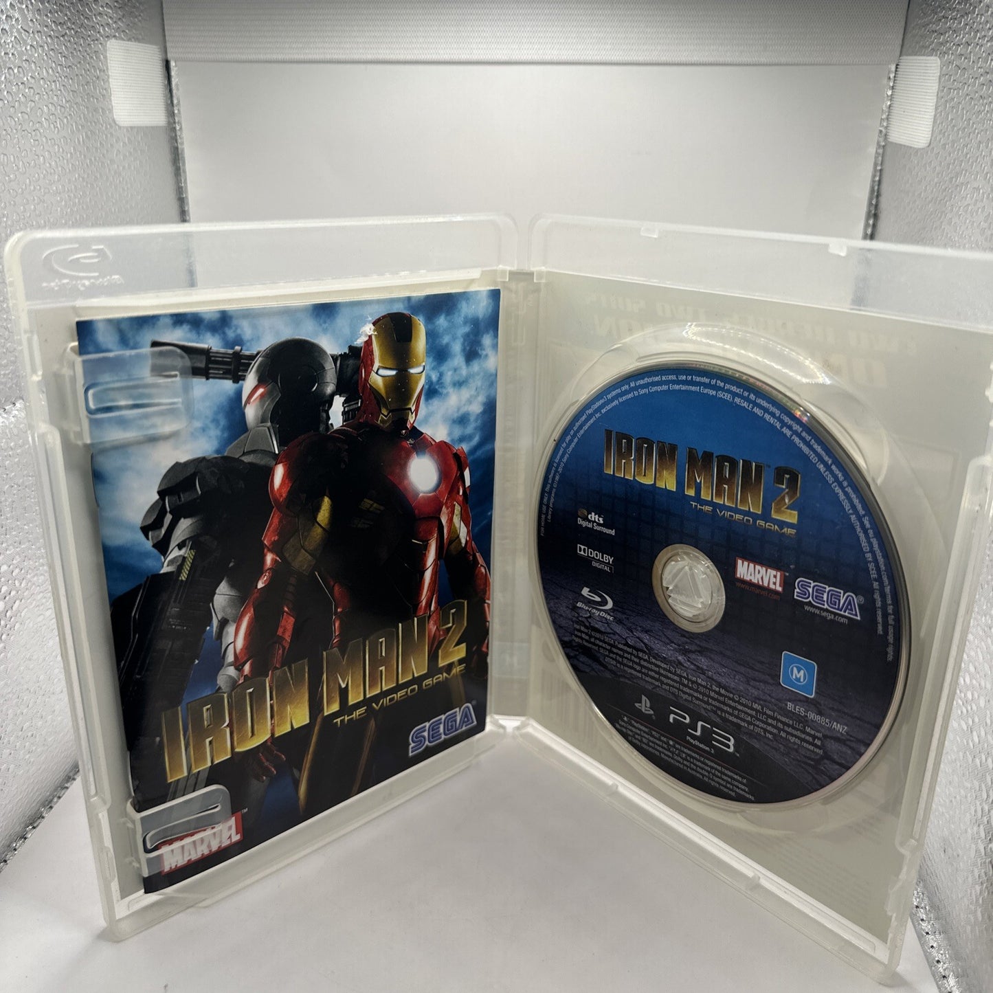 Iron Man 2 • PlayStation 3 PS3 Game + Manual (2010) Complete • AUS • SEGA Marvel